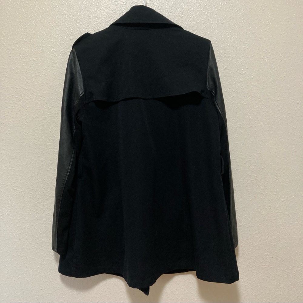 TORRID Womens
PeaCoat with Faux
Leather Sleeves- Size 00 Black - Picture 13 of 16